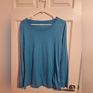 Carhartt Turquoise Blue Long Sleeve Shirt Large